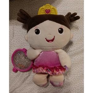 Bright Starts Ballerina Baby Toy Crinkly Belly 7.5" Bright Starts